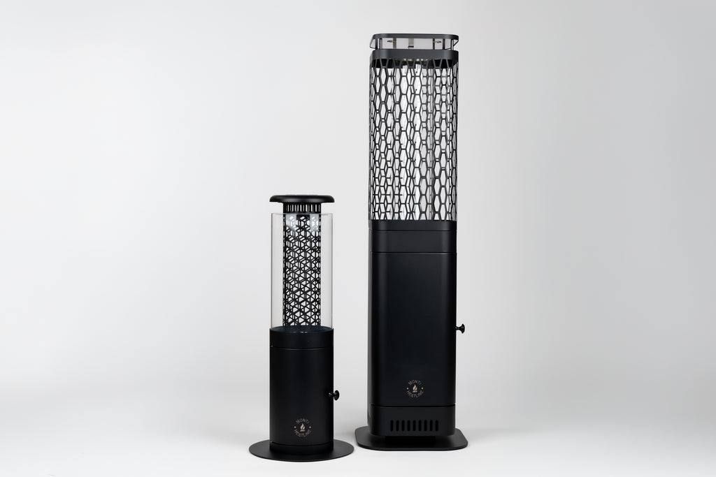 Monti HeatLine Blaze Black - Pellet terrasverwarmer