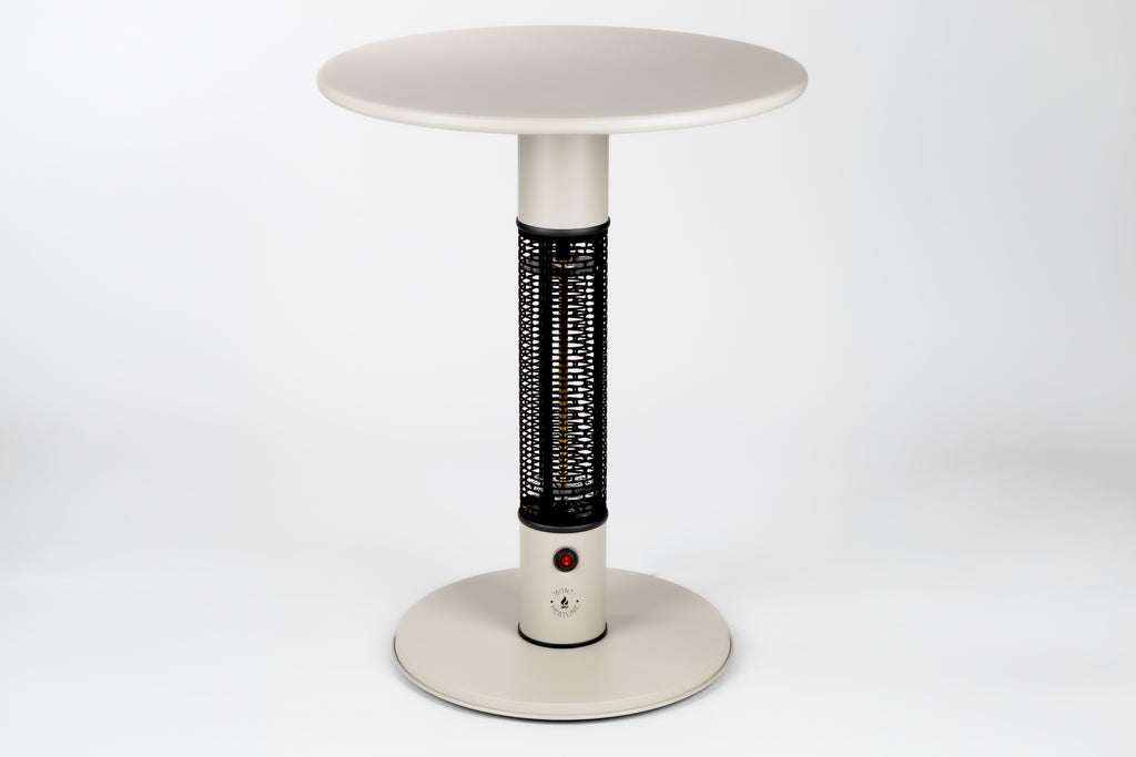 Monti HeatLine Pulse Beige - Elektrische terrastafel met heater
