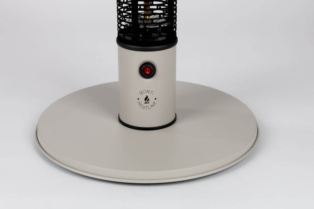 Monti HeatLine Pulse Beige - Elektrische terrastafel met heater