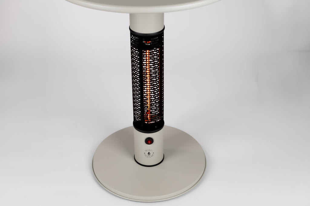 Monti HeatLine Pulse Beige - Elektrische terrastafel met heater
