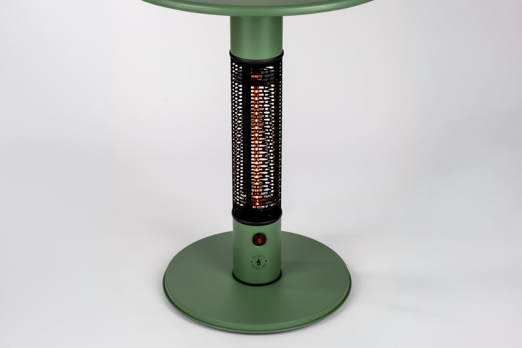 Monti HeatLine Pulse Green - Elektrische terrastafel met heater