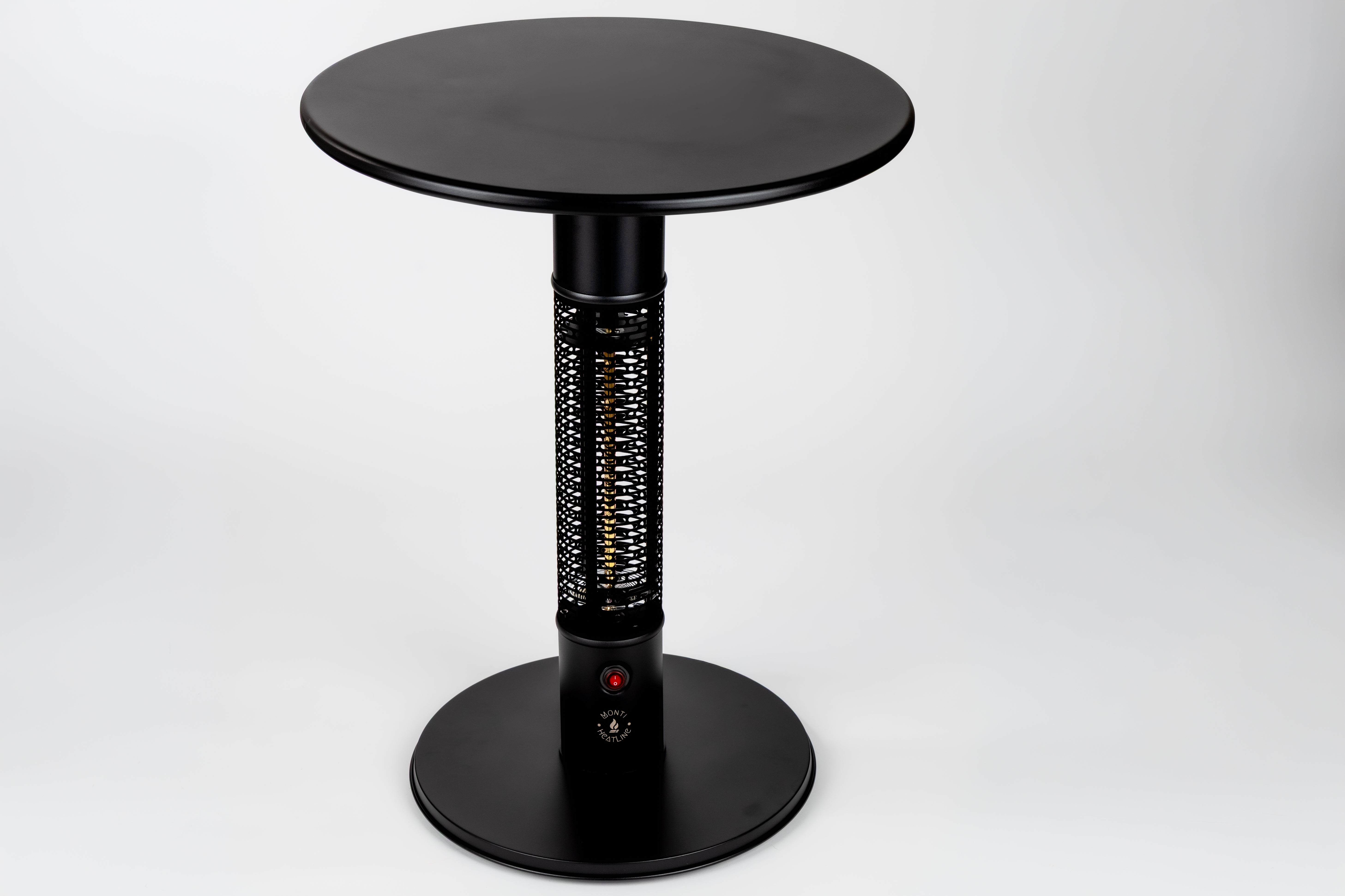 Monti HeatLine Pulse Black - Elektrische terrastafel met terrasverwarmer