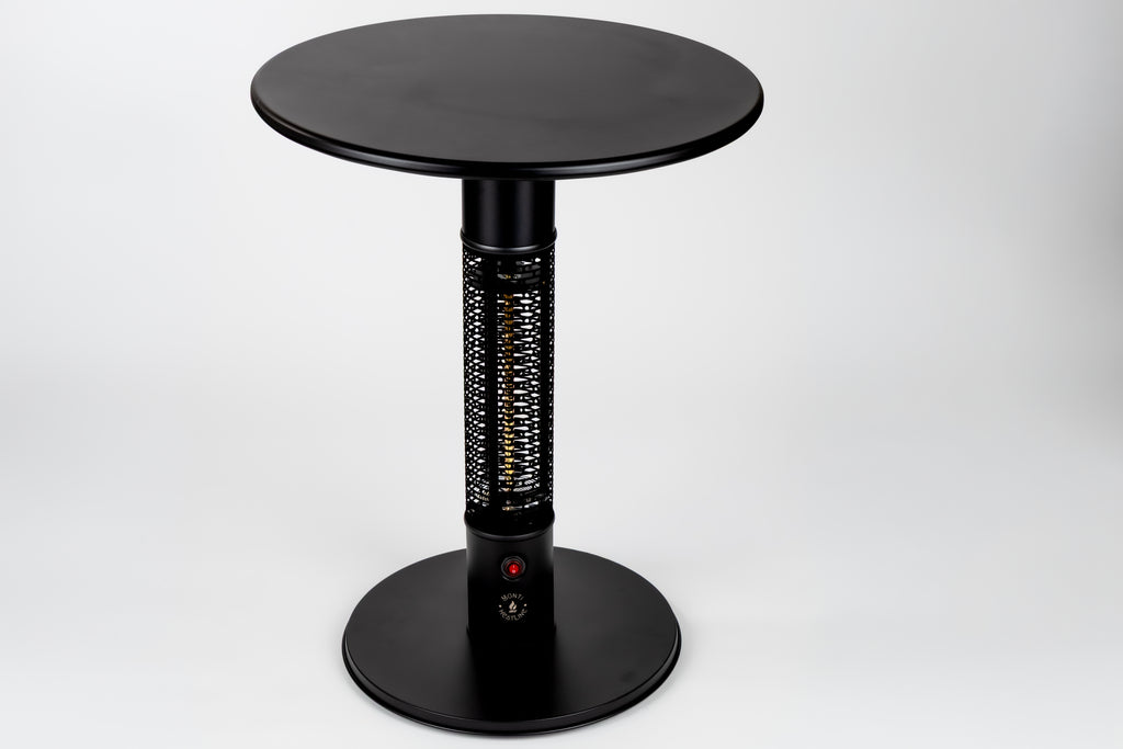 Monti HeatLine Pulse Black - Elektrische terrastafel met heater