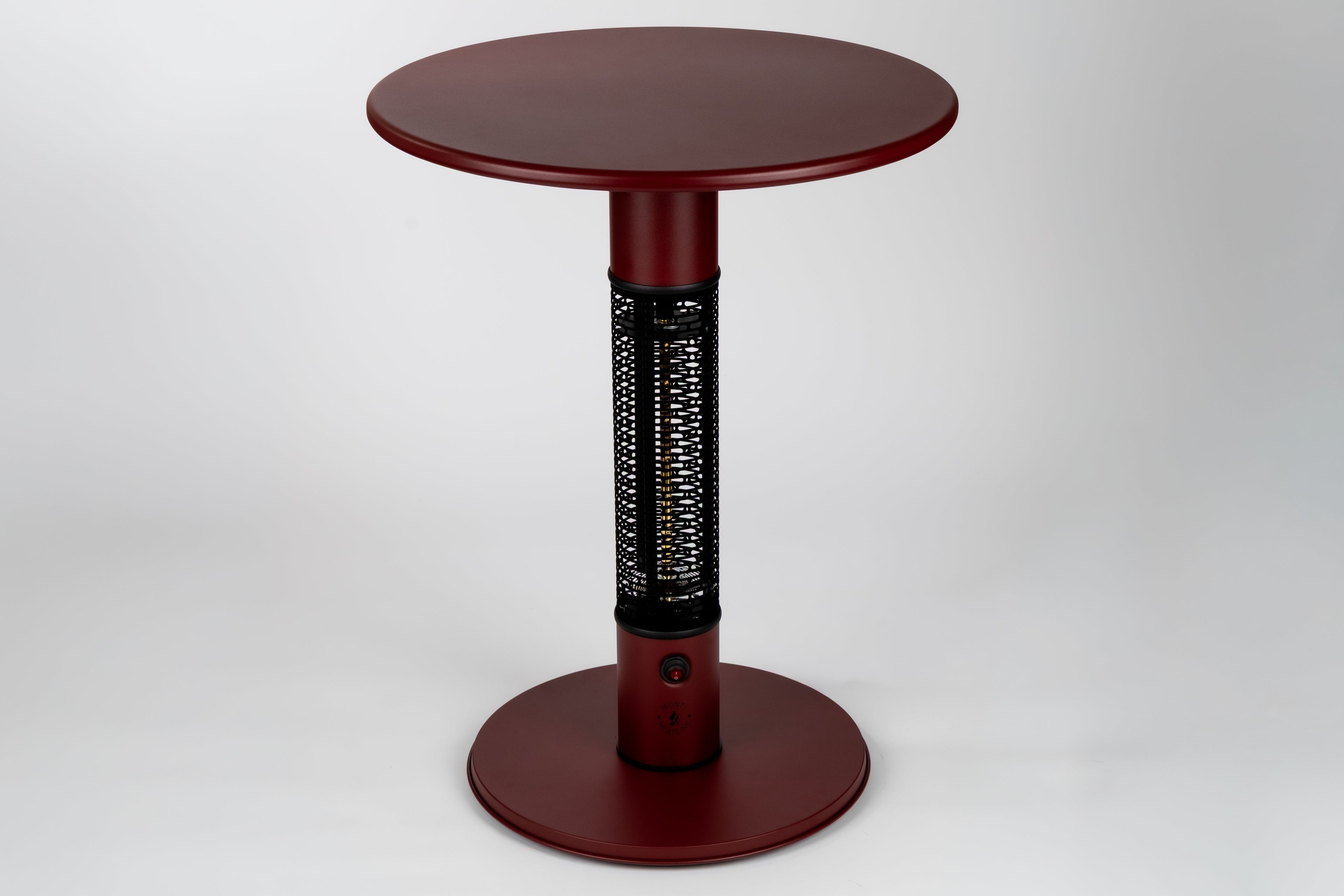 Monti HeatLine Pulse Red - Elektrische terrastafel met heater