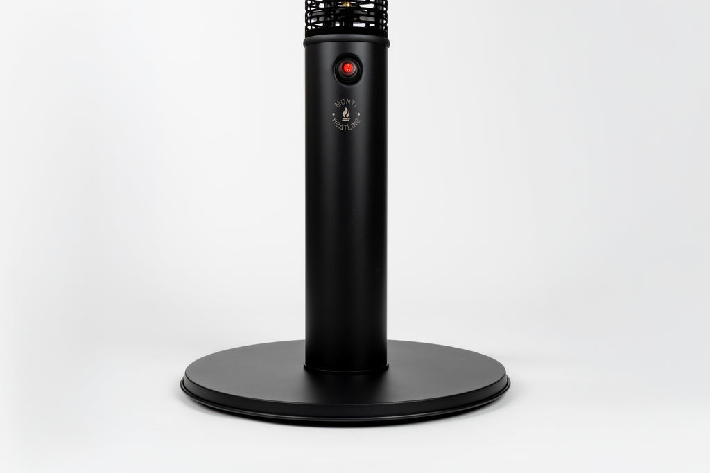 Monti HeatLine Vibe Black - Elektrische statafel terrasverwarmer