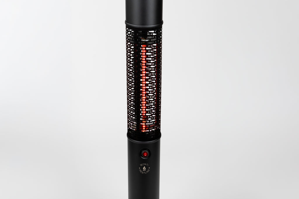 Monti HeatLine Vibe Black - Elektrische statafel terrasverwarmer