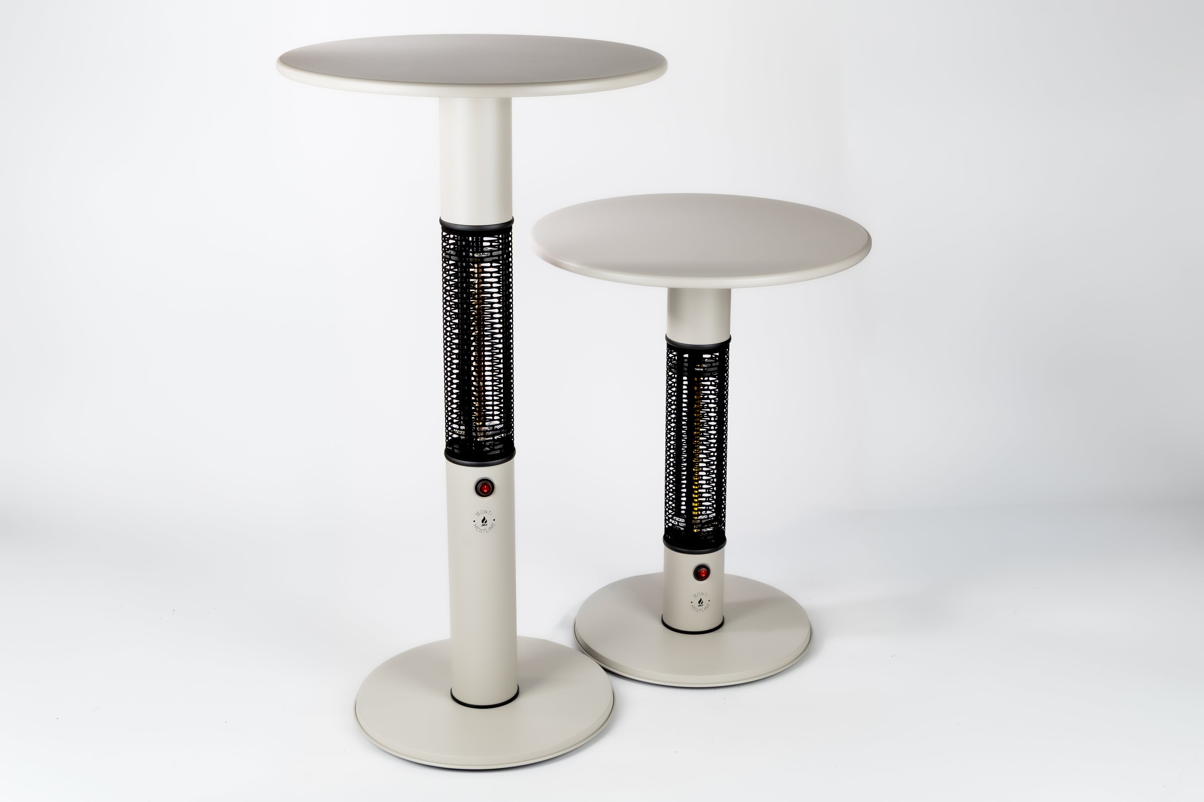 Monti HeatLine Pulse Beige - Elektrische terrastafel met heater