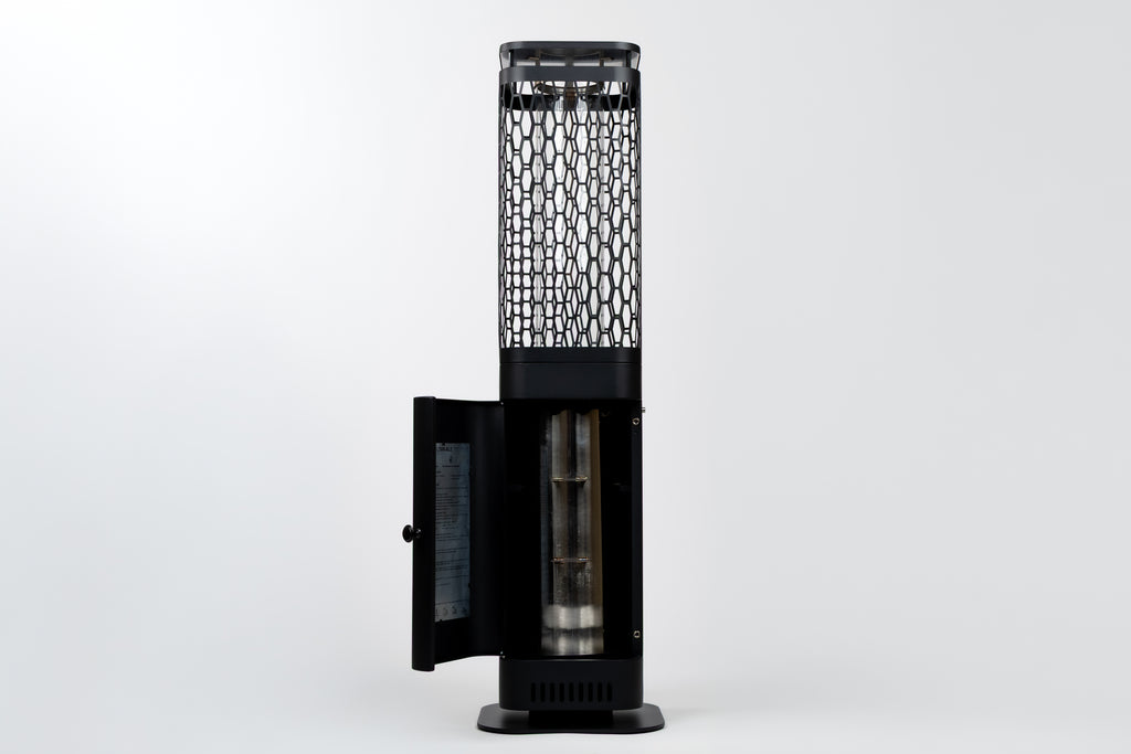 Monti HeatLine Blaze Black - Pellet terrasverwarmer