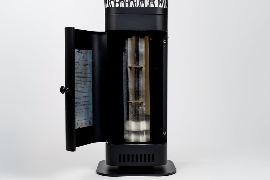 Monti HeatLine Blaze Black - Pellet terrasverwarmer