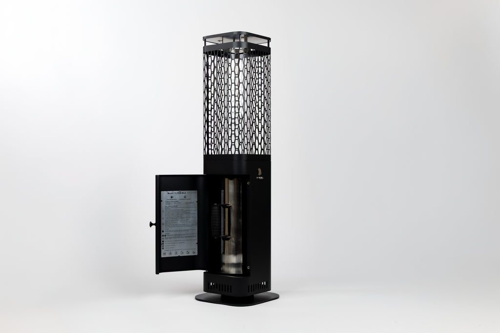 Monti HeatLine Blaze Black - Pellet terrasverwarmer