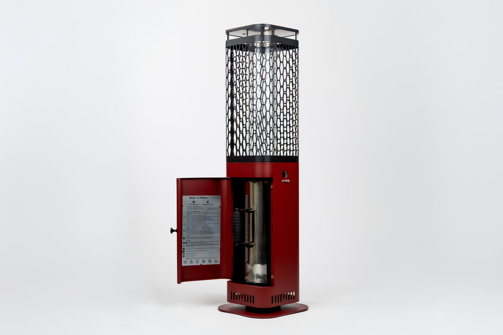 Monti HeatLine Blaze Red - Pellet terrasverwarmer