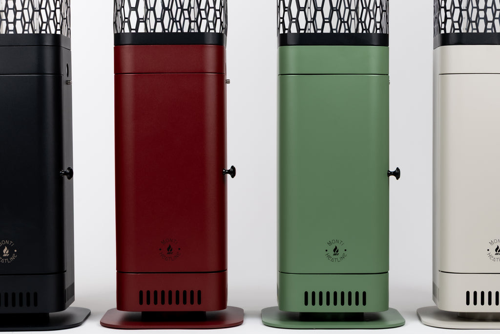 Monti HeatLine Blaze Red - Pellet terrasverwarmer