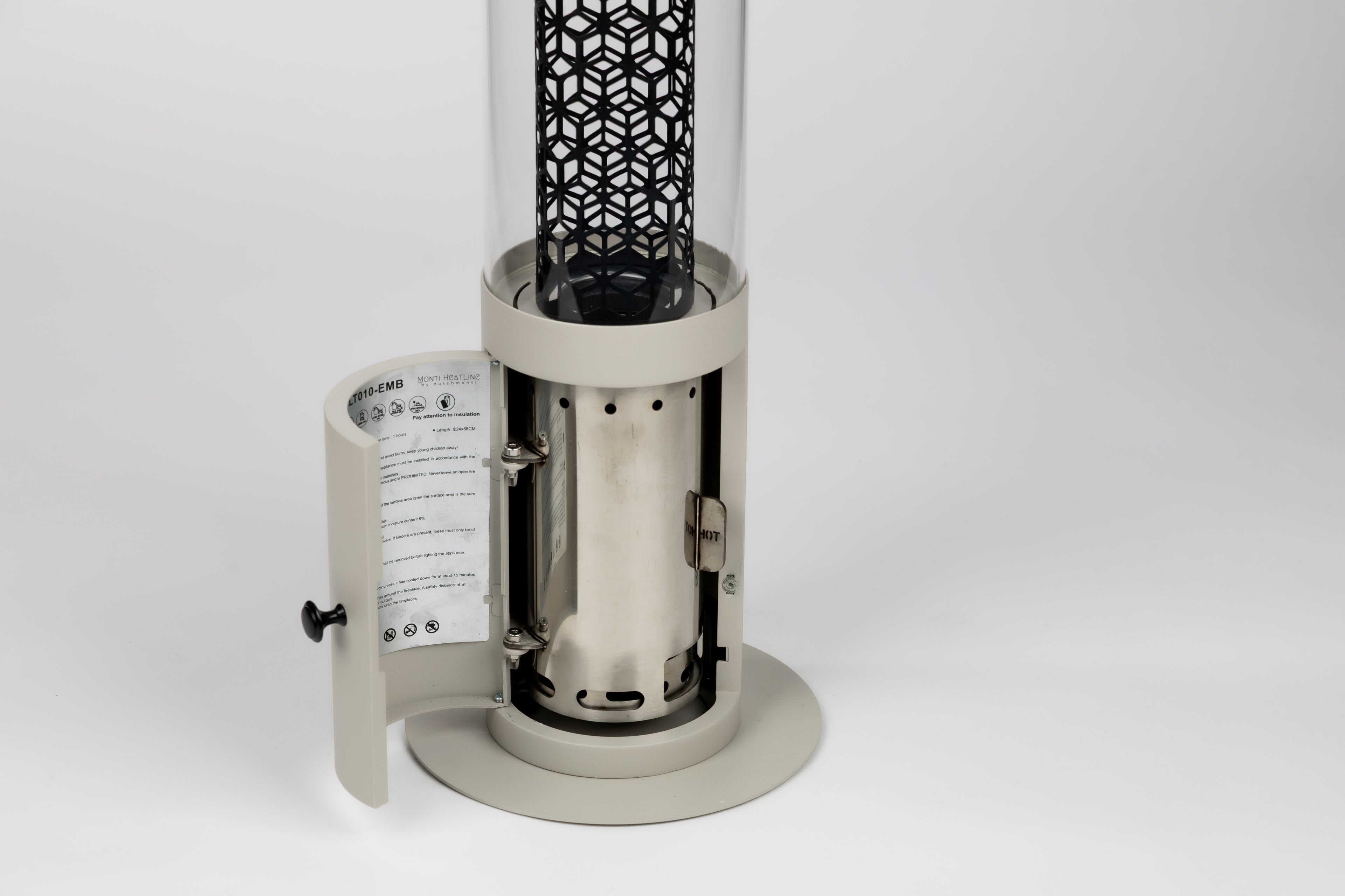 Monti HeatLine Ember Beige - Pellet terrasverwarmer