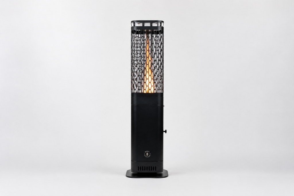 Monti HeatLine Blaze Black - Pellet terrasverwarmer